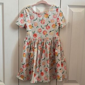 Charming Floral Kids Dress - Pink and Green